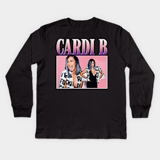 Cardi B Kids Long Sleeve T-Shirt